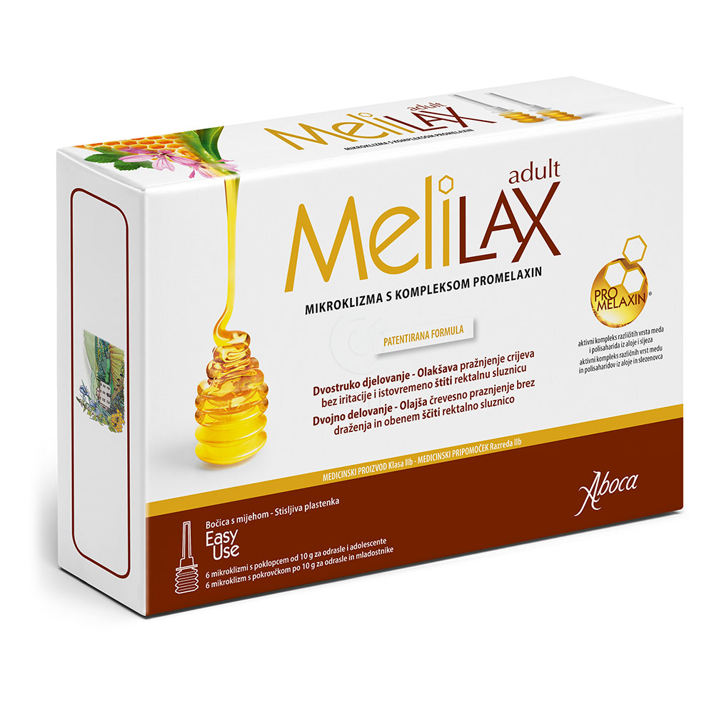 Melilax Adult Aboca, mikroklizma (6 x 10 g)