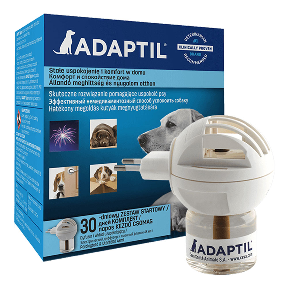 Adaptil, električni razpršilec + polnilo za pomirjanje psov (48 ml)