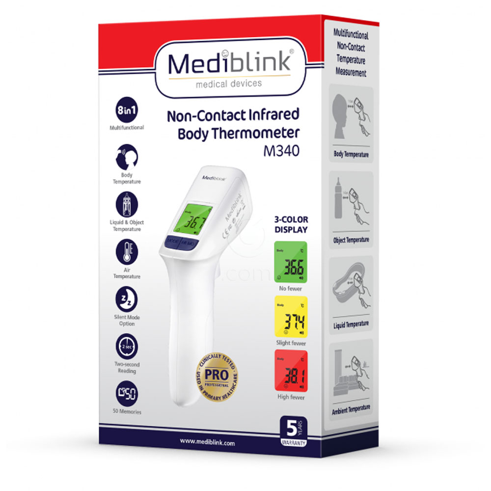 Brezkontaktni termometer M340, Mediblink (1 termometer)