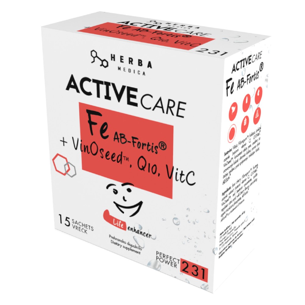 ActiveCare Herbamedica, prašek za pripravo napitka z okusom divje češnje - vrečka (15 x 4 g)