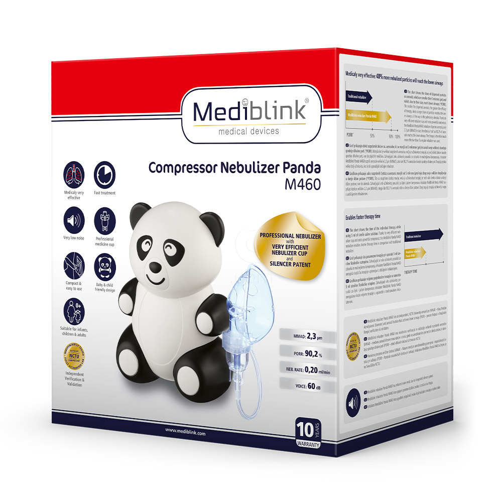 Mediblink M460, kompresorski inhalator Panda (1 komplet)