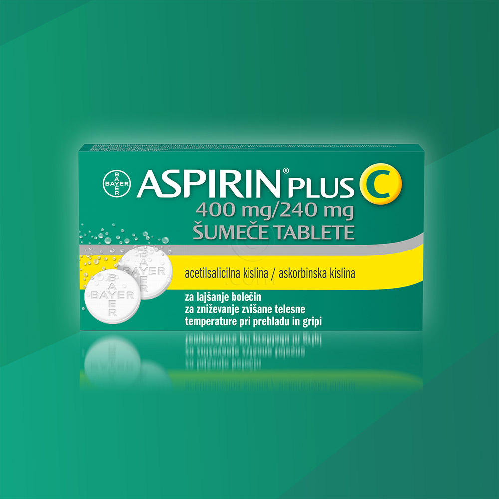 Aspirin plus C 400 mg/240 mg, 10 šumečih tablet