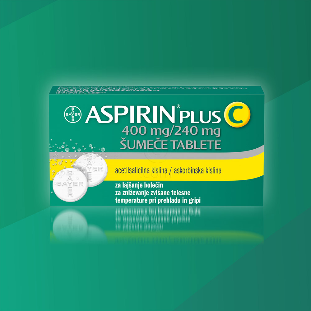 Aspirin plus C 400 mg/240 mg, 20 šumečih tablet
