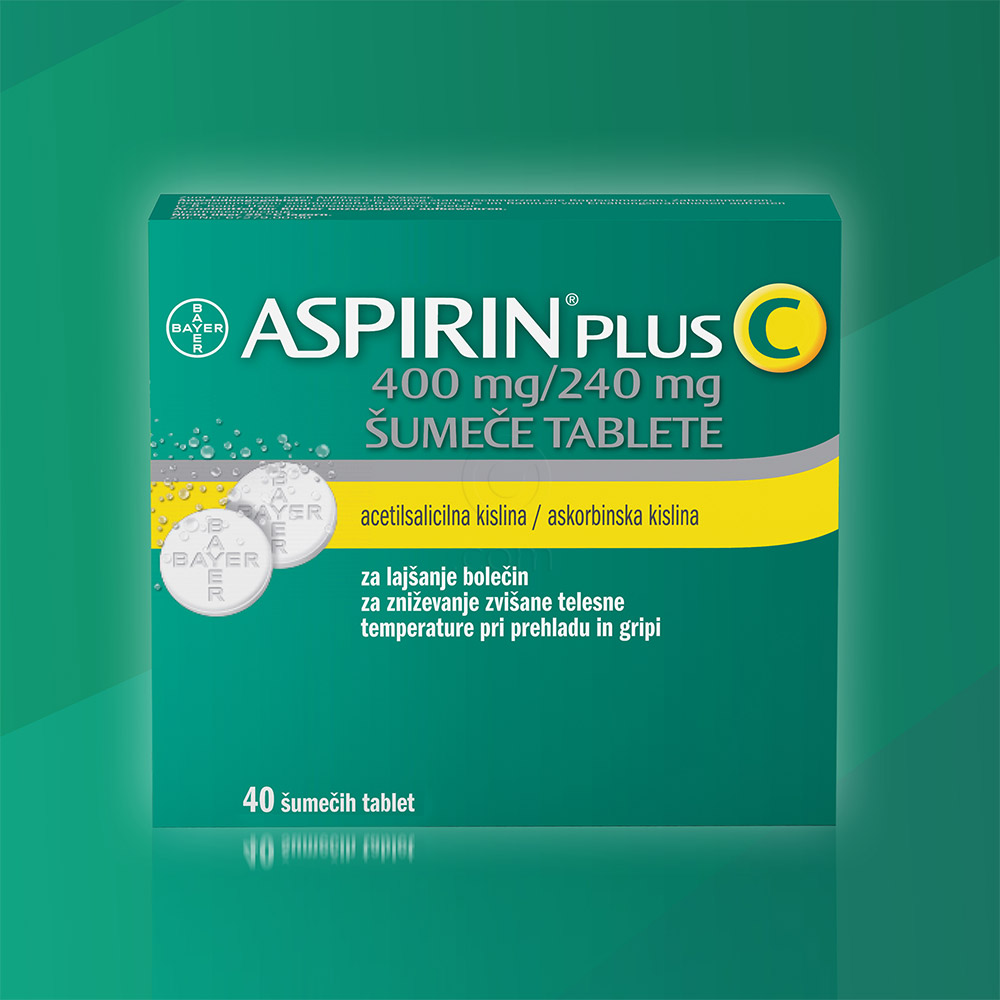 Aspirin plus C 400 mg/240 mg, 40 šumečih tablet