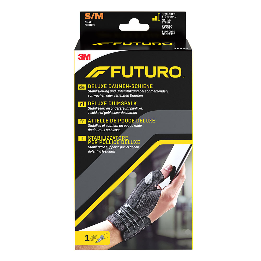Futuro Sport, opornica za palec - črna S/M (1 opornica)