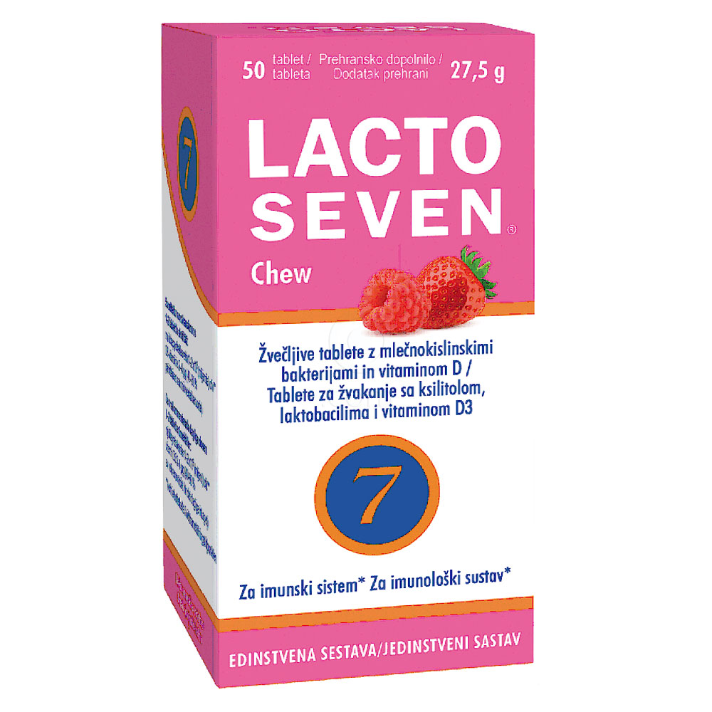 Lactoseven Chew Vitabalans, žvečljive tablete (50 tablet)