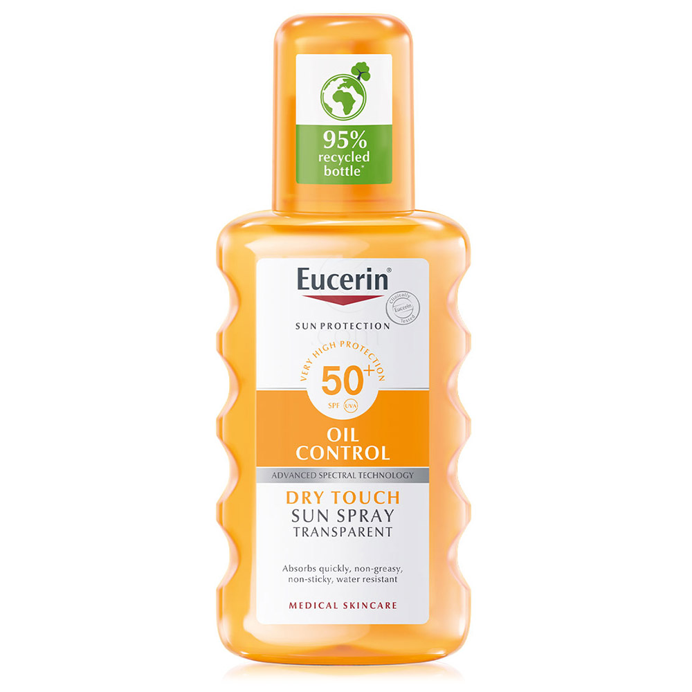 Eucerin Sun, prozorno pršilo za zaščito pred soncem - ZF 50 (200 ml)