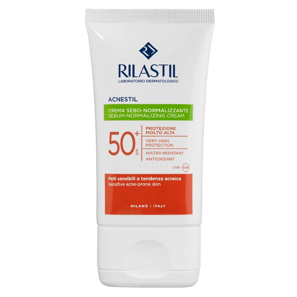 Rilastil Acnestil Photoprotective, krema za zaščito pred soncem - ZF50+ (40 ml)
