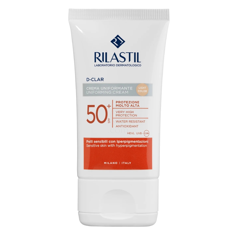 Rilastil D-Clar, obarvana krema za zaščito pred soncem light - ZF50+ (40 ml)