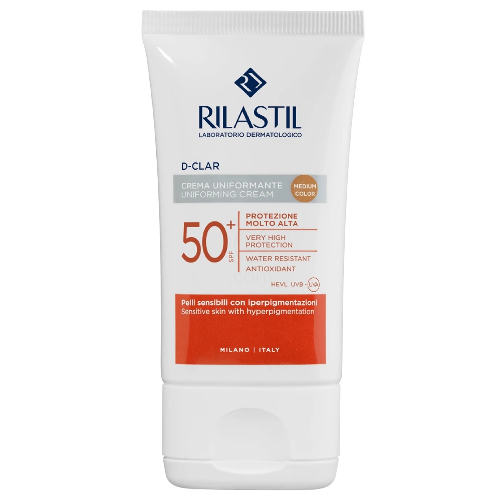 Rilastil D-Clar, obarvana krema za zaščito pred soncem medium - ZF50+ (40 ml)