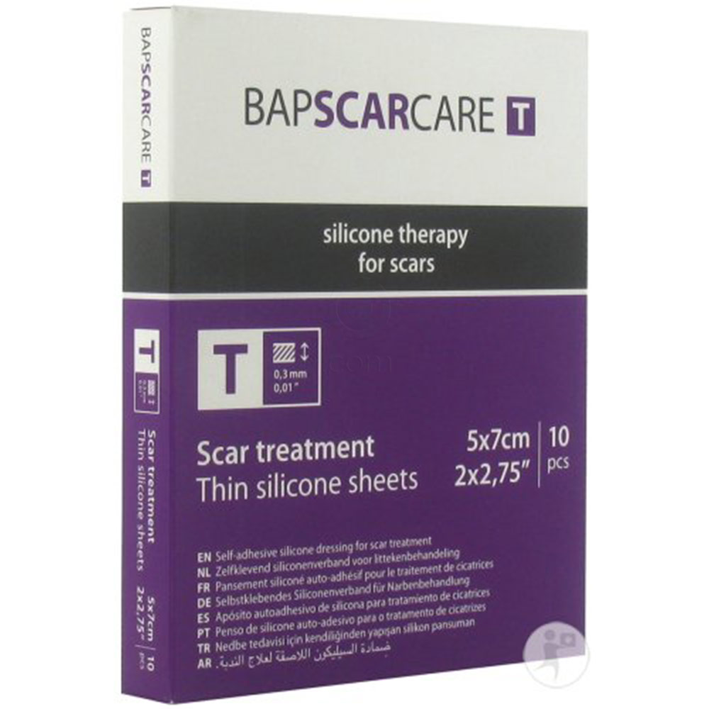 Bapscarcare T, tanka silikonska obloga 5 x 7 cm (1 obliž)