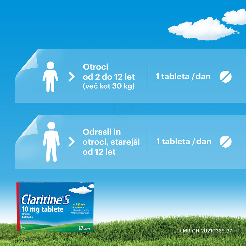 Claritine S 10 mg, 10 tablet