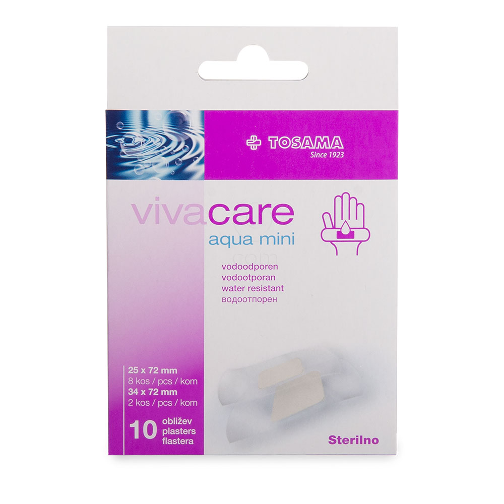 vivacare aqua mini, 10 vodoodpornih obližev