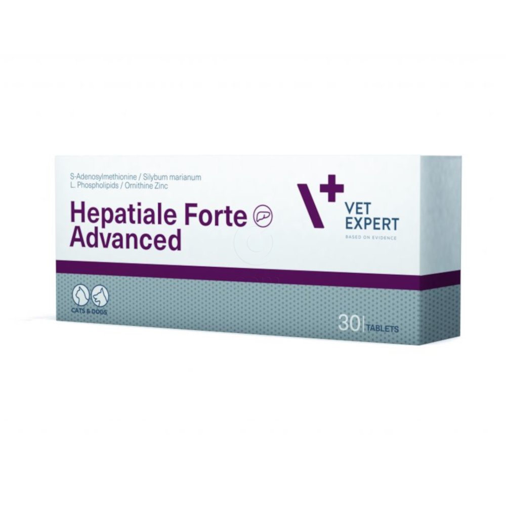 Hepatiale Forte Advanced, krmna mešanica v obliki tablet za pse in mačke (30 tablet)