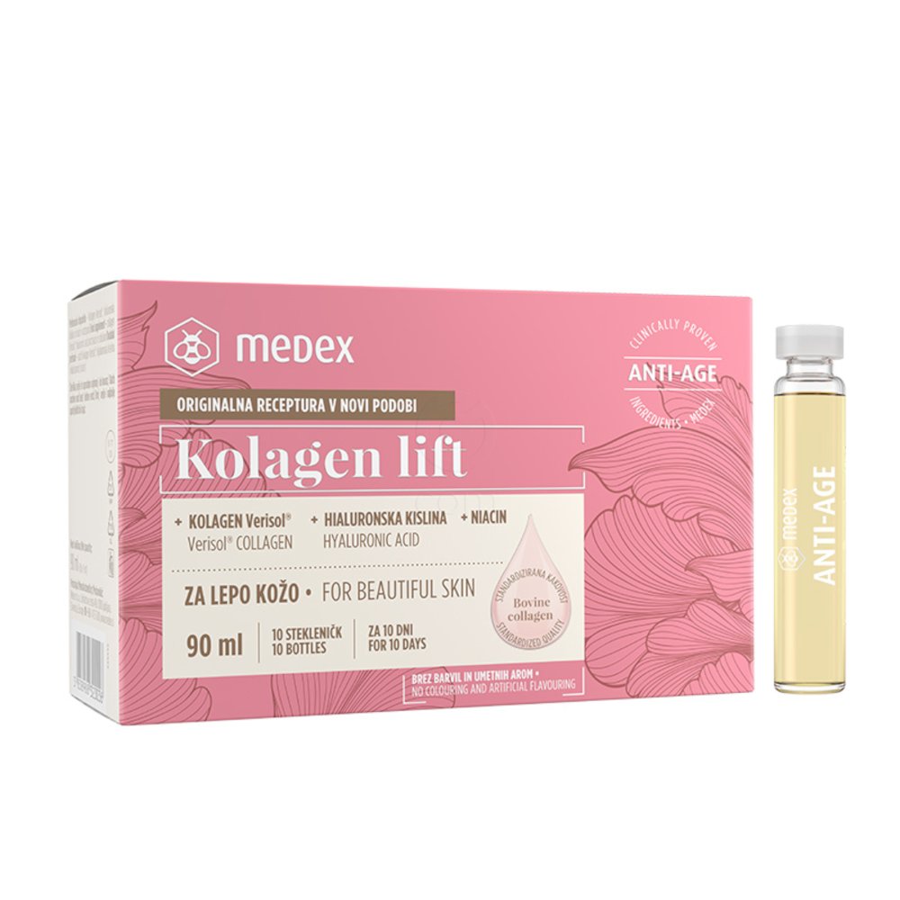 Medex Kolagenlift, tekočina (10 x 9 ml)