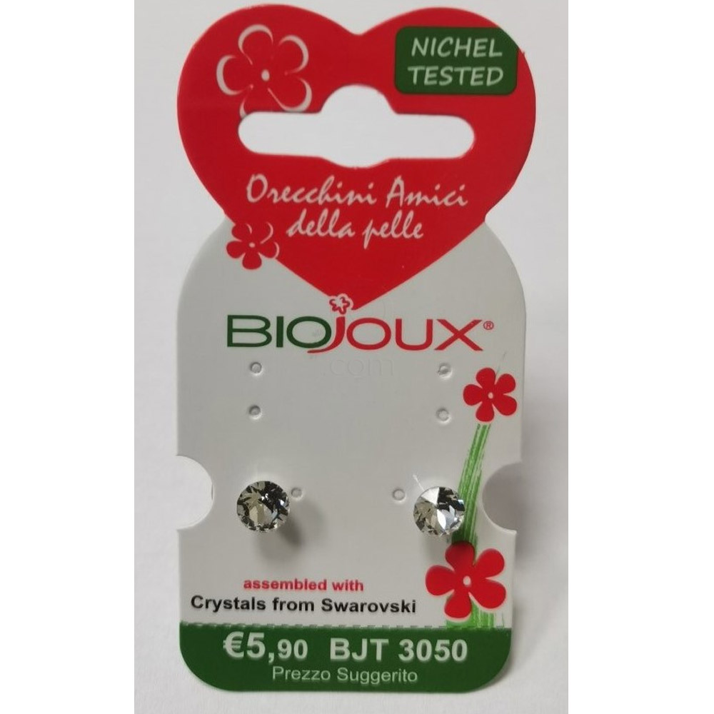 Biojoux, uhani iz kirurškega jekla - Swarovski kristal - BJT3050 (2 uhana)