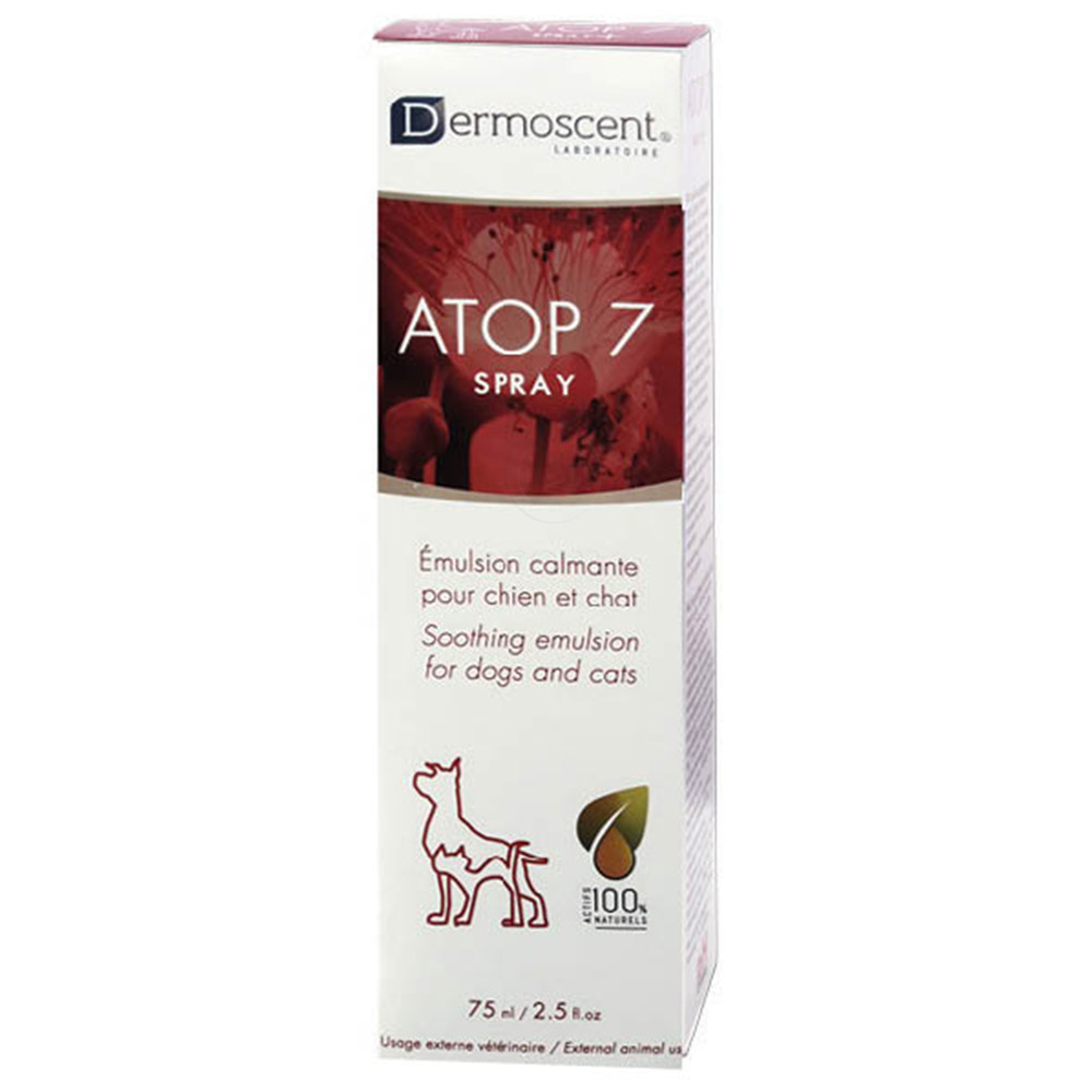 Atop 7 Spray Dermoscent, pomirjujoča emulzija za pse in mačke - pršilo (75 ml)
