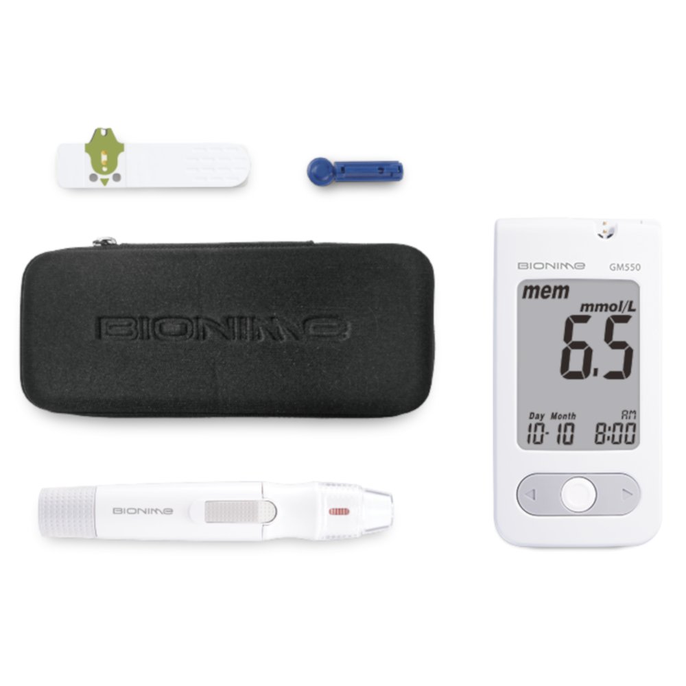 Bionime Rightest GM550, sistem za merjenje glukoze v krvi (1 komplet)