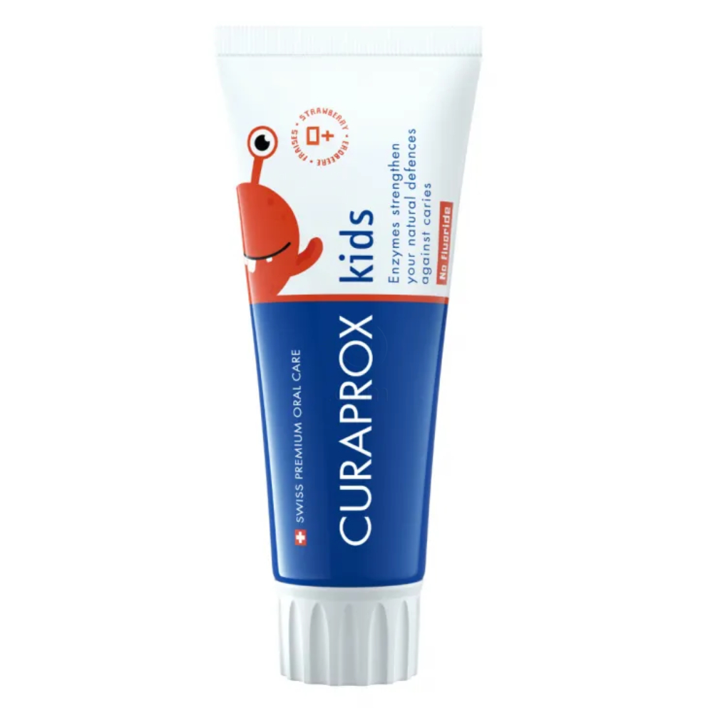 Curaprox kids, otroška zobna pasta z okusom jagode - brez fluoridov (60 ml)