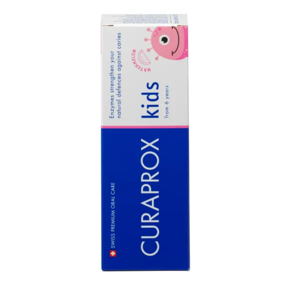 Curaprox kids, otroška zobna pasta z okusom lubenice - 1450 ppm F (60 ml)