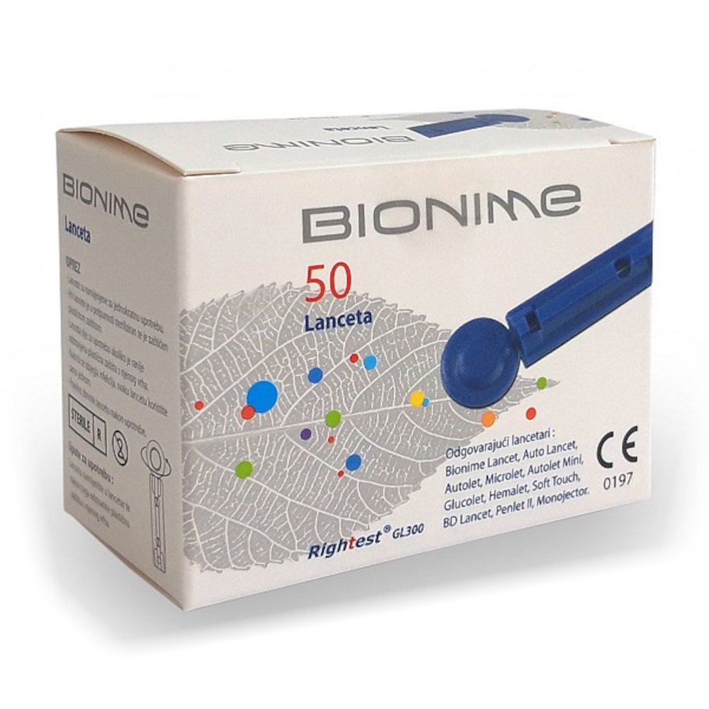 Bionime Rightest GL300, sterilne lancete (50 lancet)