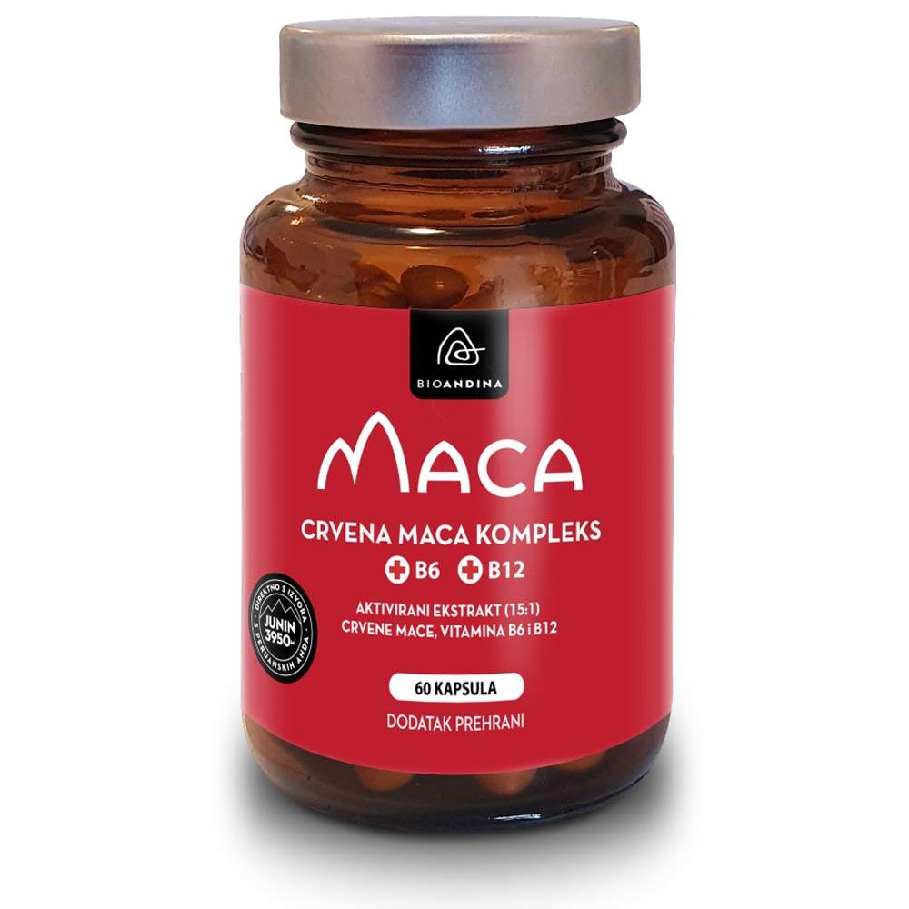 Rdeča Maca Kompleks Bioandina, kapsule (60 kapsul)