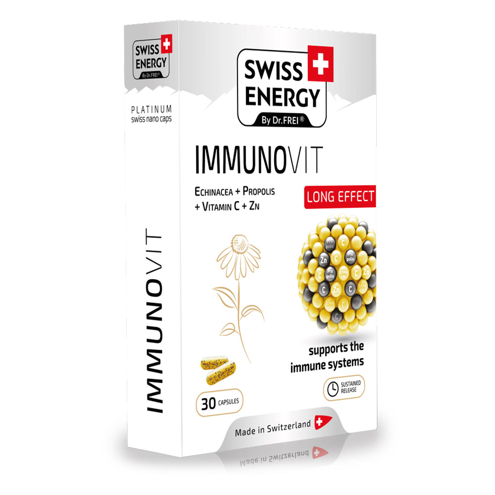 Swiss Energy Immunovit, kapsule s podaljšanim sproščanjem (30 kapsul)