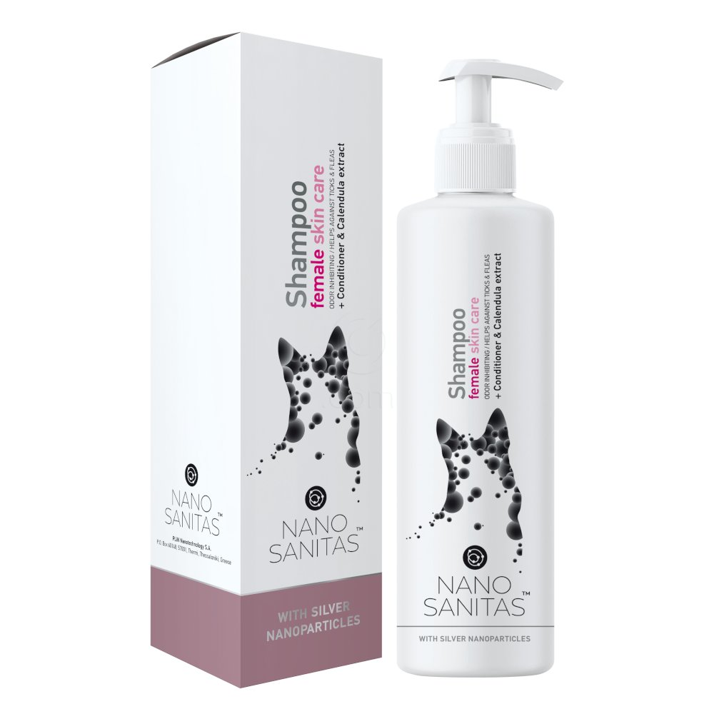 Nanosanitas Female skin care, šampon za psice s kratko dlako (250 ml)