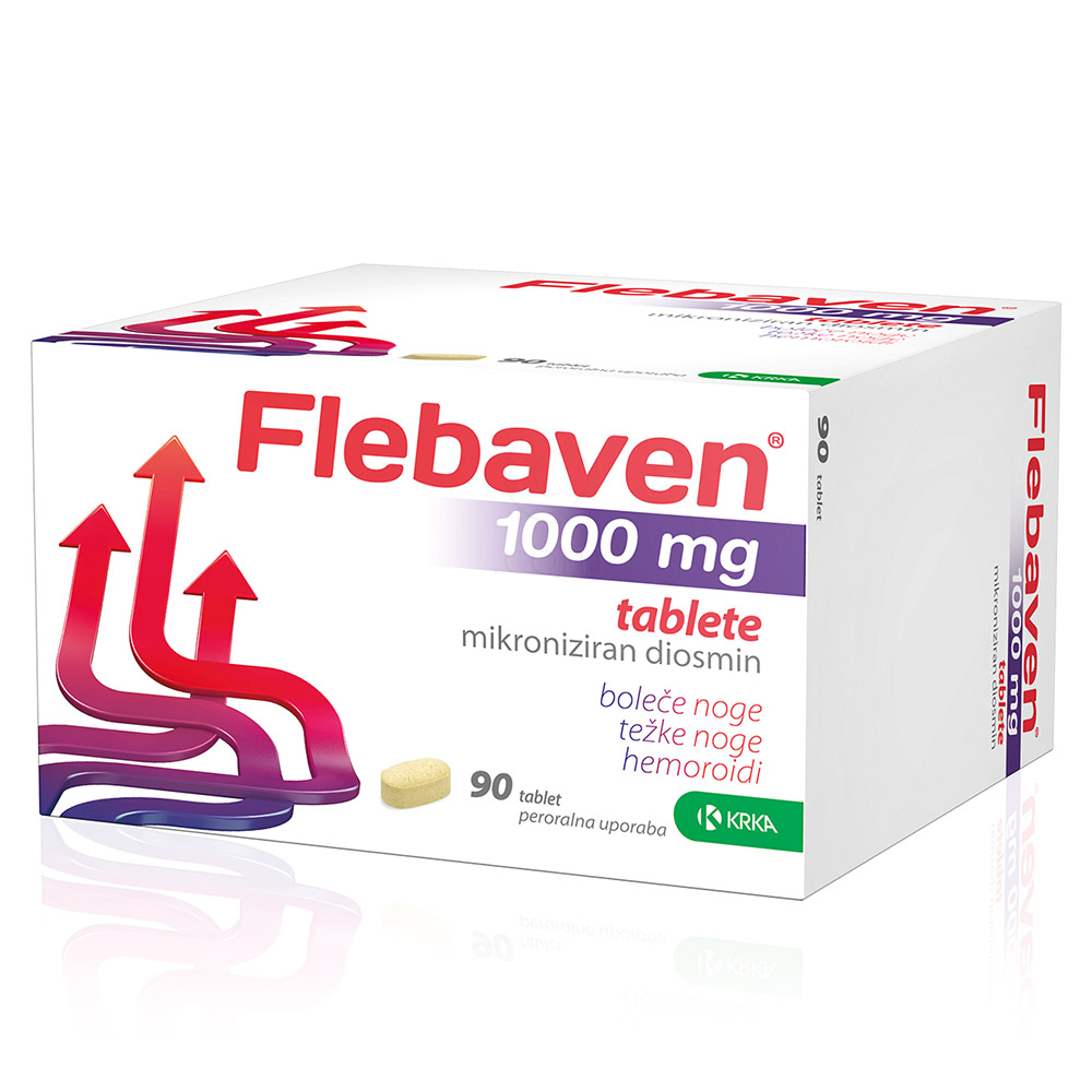 Flebaven 1000 mg Krka, tablete (90 tablet)