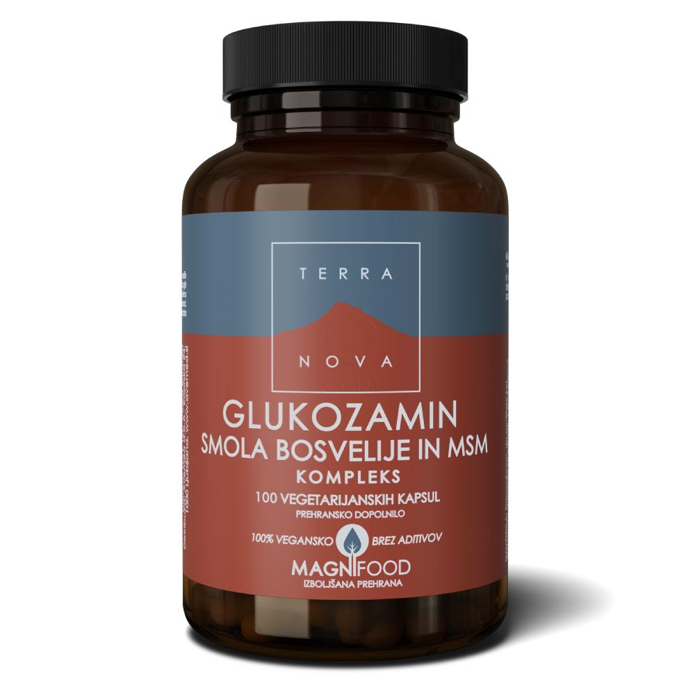 Terranova glukozamin, smola bosvelije in MSM kompleks, kapsule (100 kapsul)