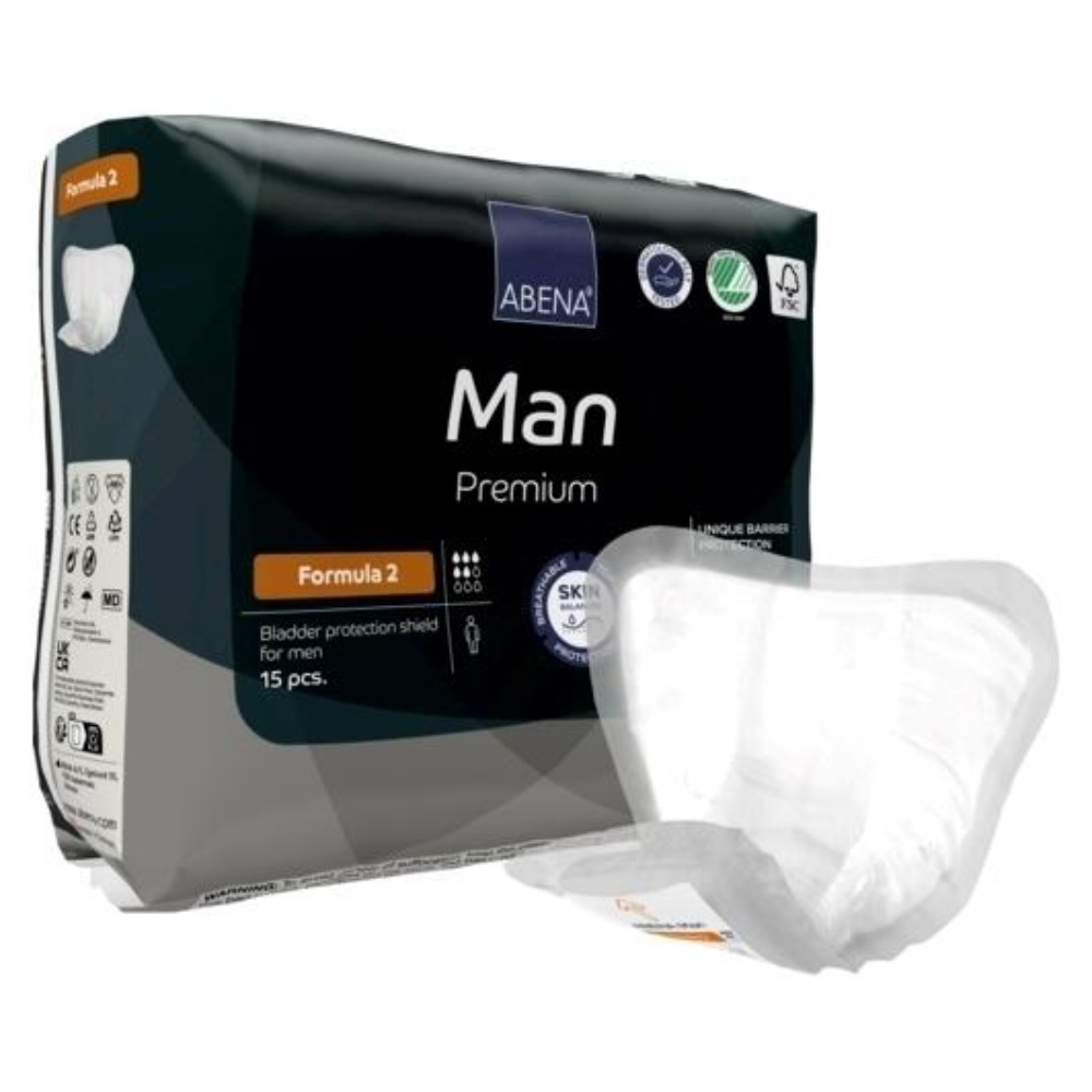 Abena Man Premium Formula 2, predloga za moške za inkontinenco  (15 predlog)