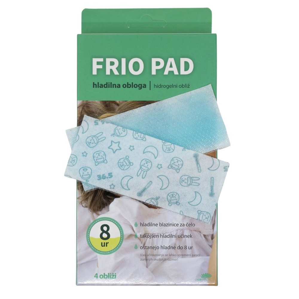 Frio Pad, hladilna obloga - 4,5 x 11 cm (4 obloge)