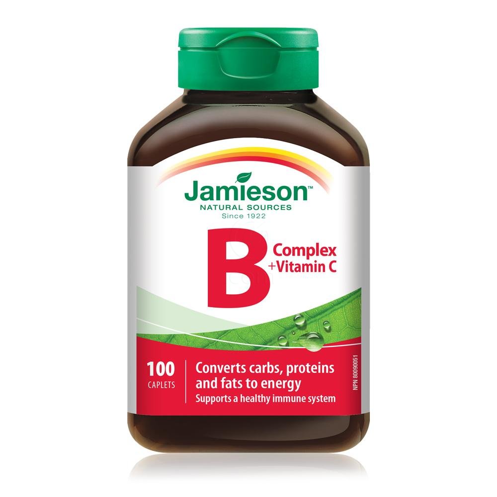 Jamieson B kompleks + Vitamin C, tablete (100 tablet)