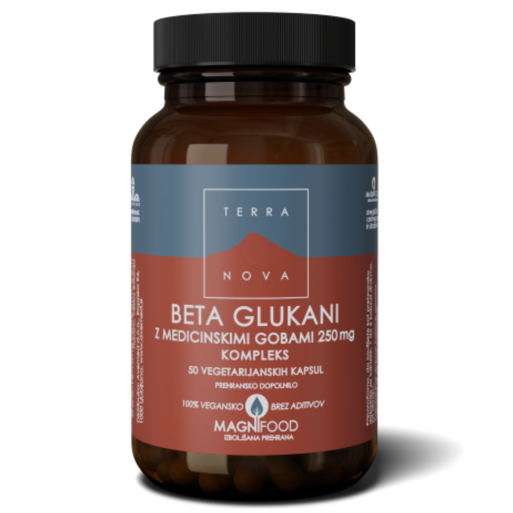 Terranova Beta Glukani z Gobami Kompleks, kapsule (50 kapsul)