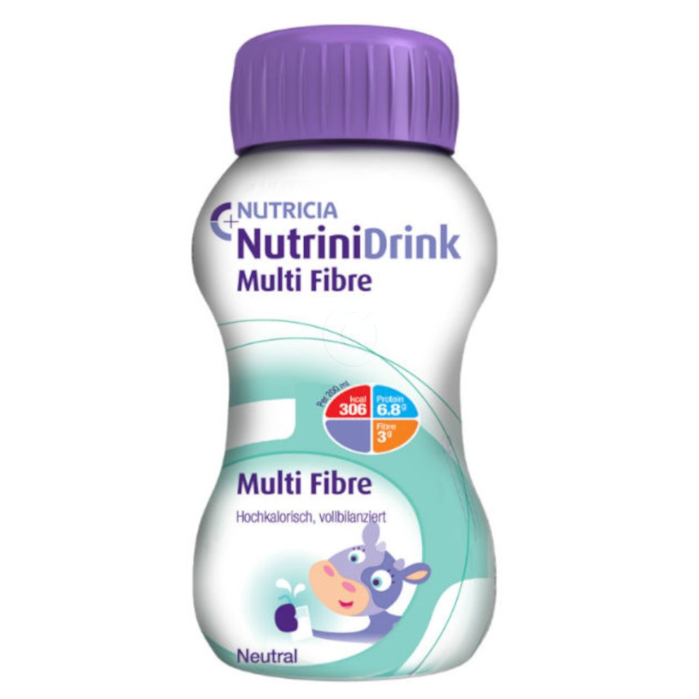 Nutrinidrink Multi Fibre, nevtralen okus (200 ml)