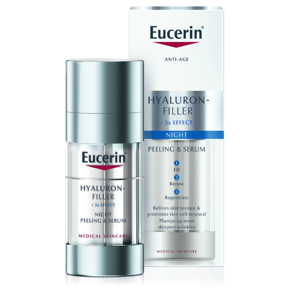 Eucerin Hyaluron-Filler, nočni piling in serum (30 ml)