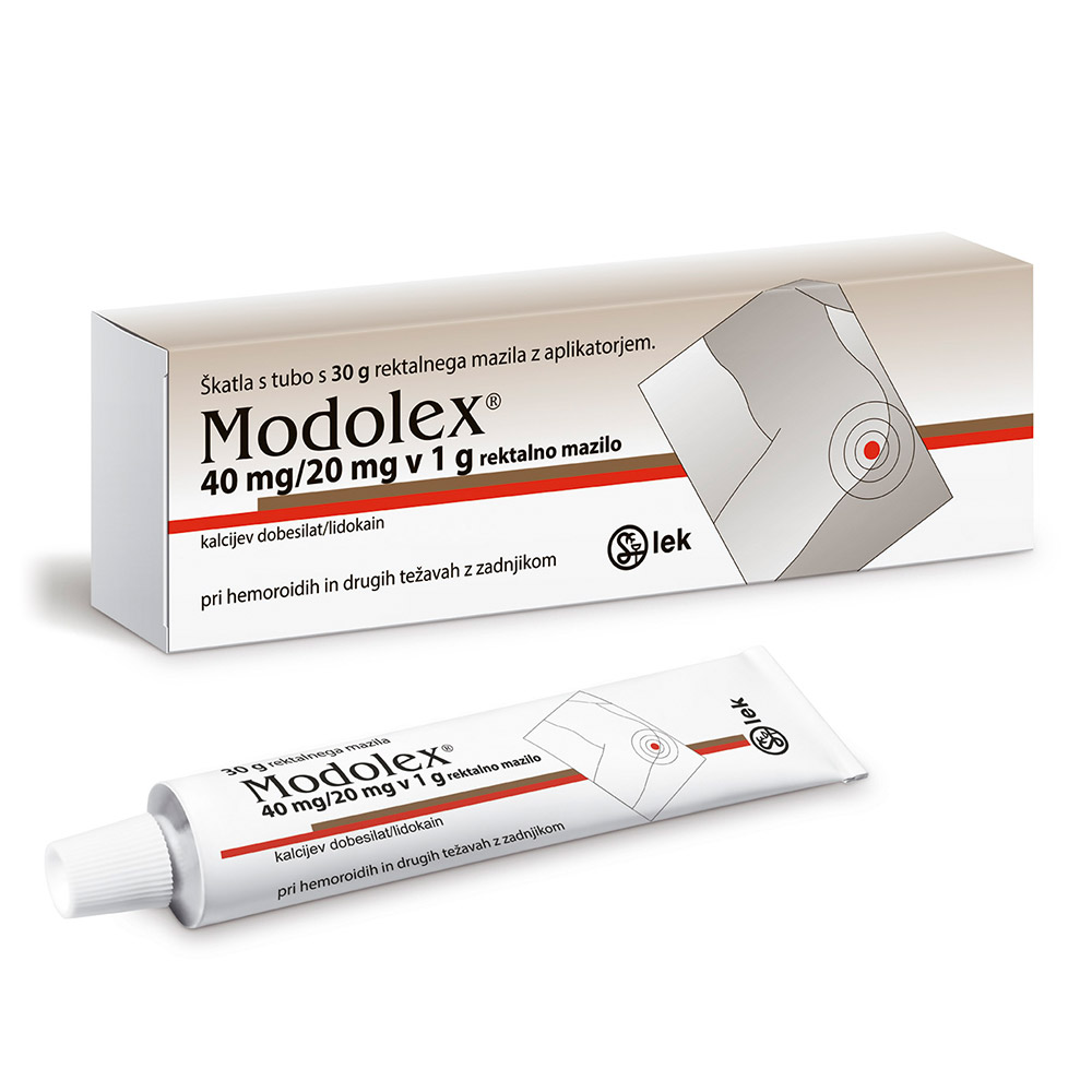 Modolex 40 mg/20 mg v 1 g, rektalno mazilo (30 g)