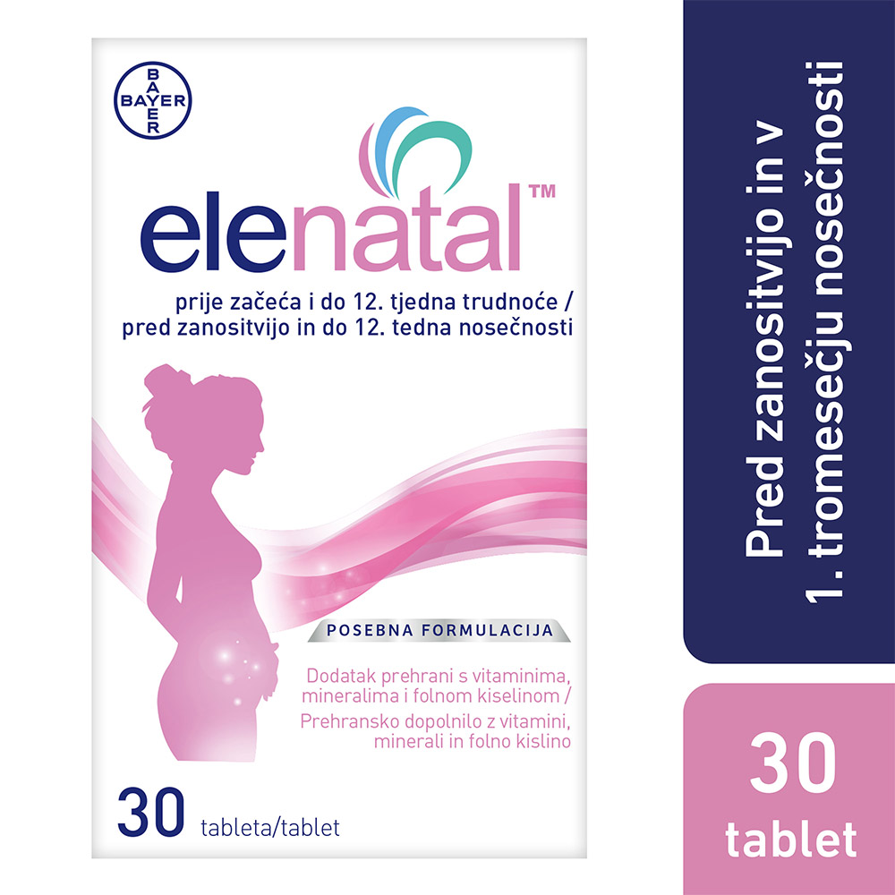 Elenatal, filmsko obložene tablete (30 tablet)