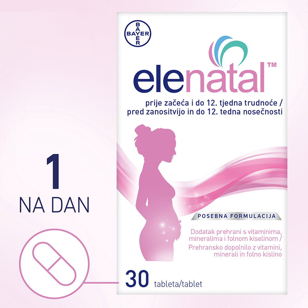Elenatal, filmsko obložene tablete (30 tablet)