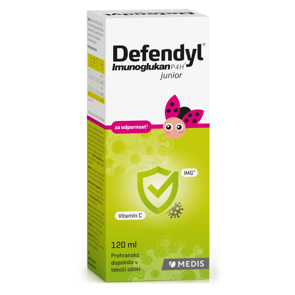 Defendyl-Imunoglukan P4H junior, tekočina (120 ml)