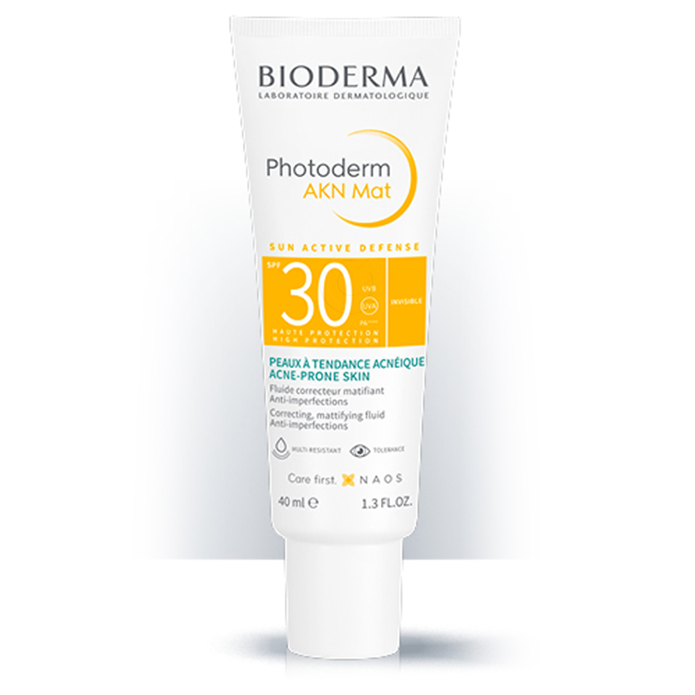 Bioderma Photoderm AKN, Mat fluid za aknasto kožo - ZF 30 (40 ml)