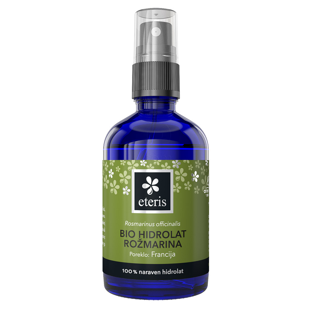 BIO Hidrolat rožmarina (Rosmarinus officinalis) Eteris, pršilo (100 ml)