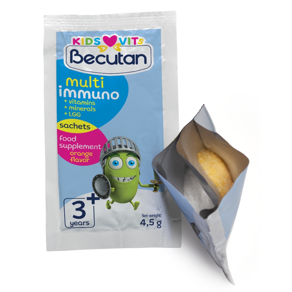 Becutan Kids Vits Multiimmuno, vrečice (14 vrečk)