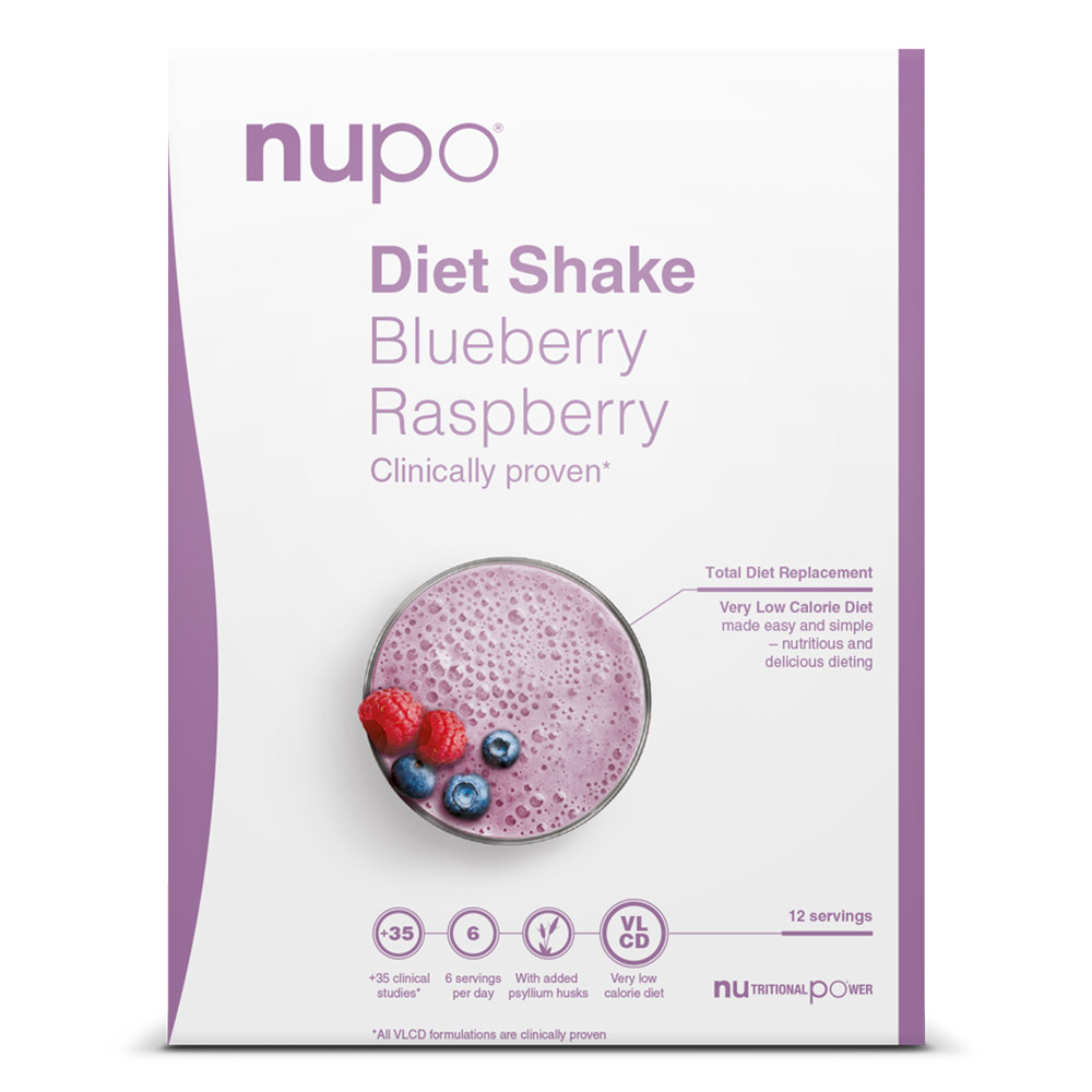 Nupo Dietni Shake, Borovnica in Malina (12 x 32 g)