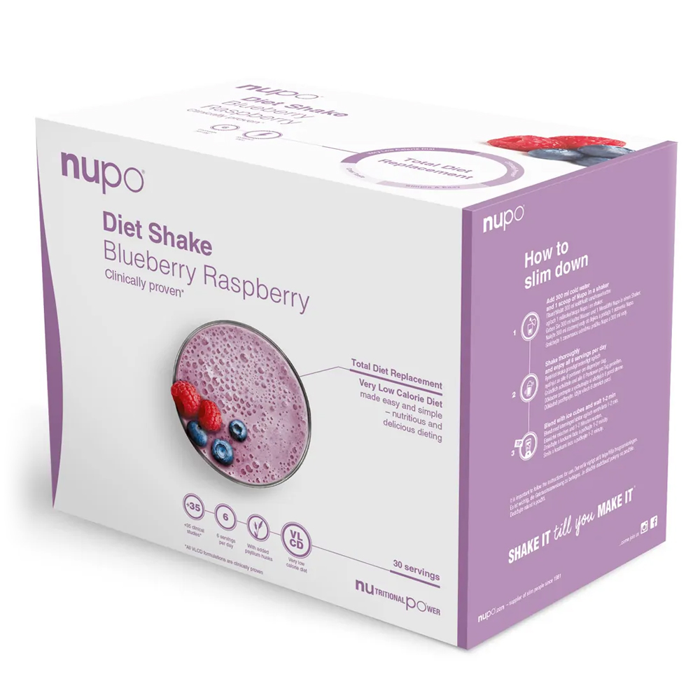 Nupo Dietni Shake Value Pack, Borovnica in Malina (960 g)