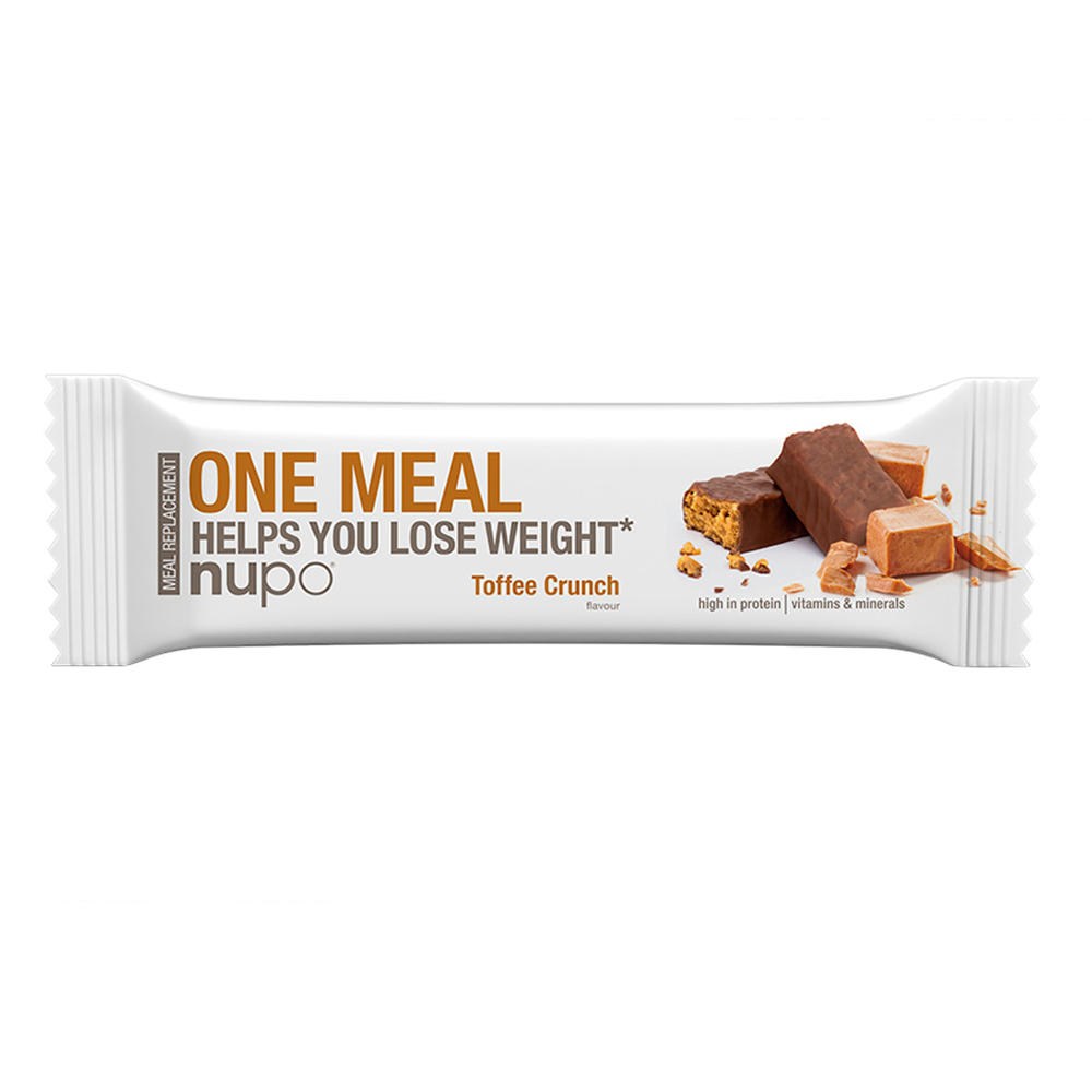 Nupo One Meal, ploščica za nadomestitev obroka - Toffee Crunch (15 x 60 g)