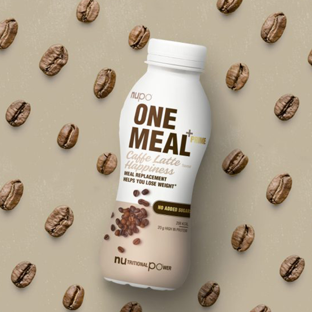 Nupo One Meal+ Prime Shake, nadomestilo obroka Bela Kava (12 x 330 ml)
