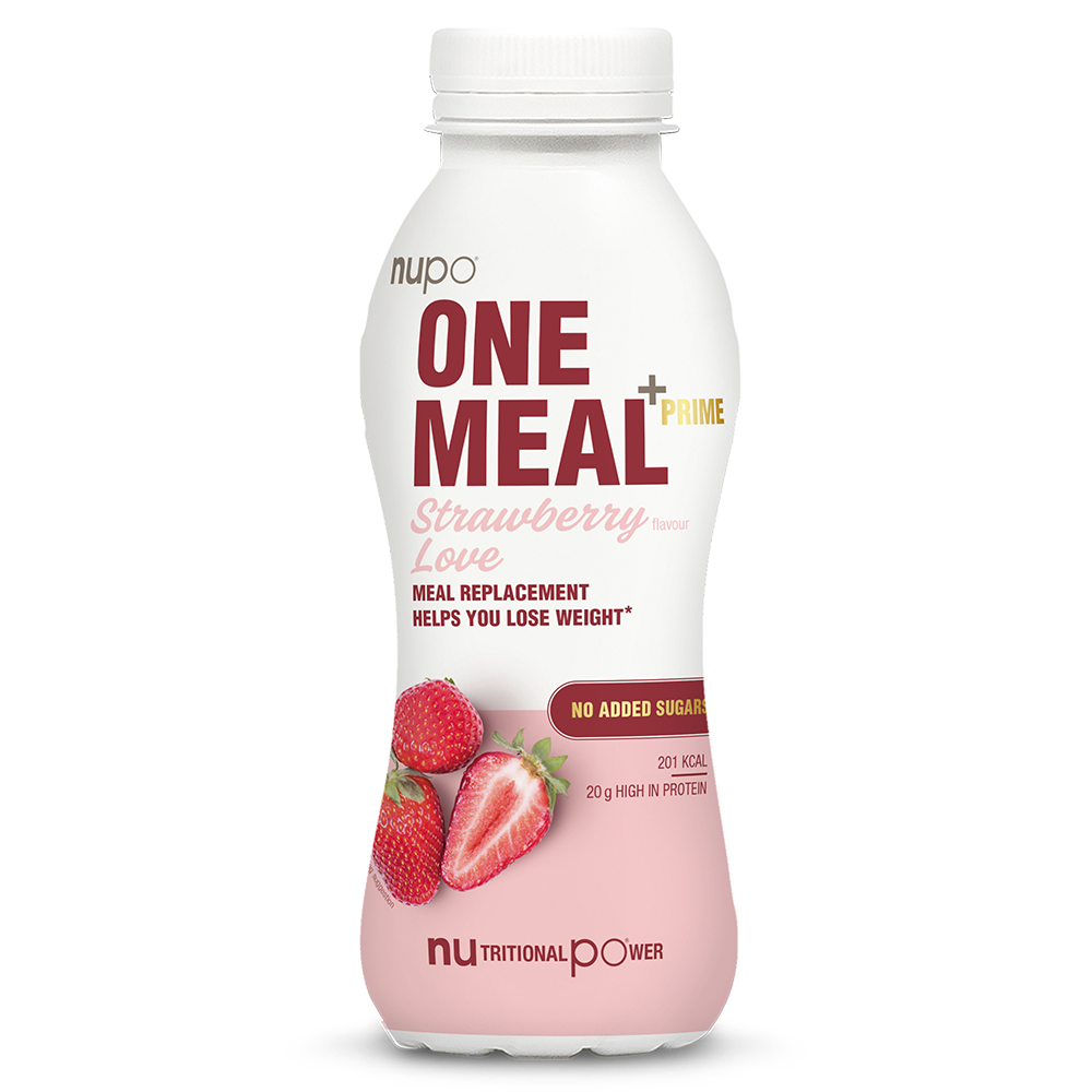 Nupo One Meal+ Prime Shake, nadomestilo obroka Jagoda (330 ml)