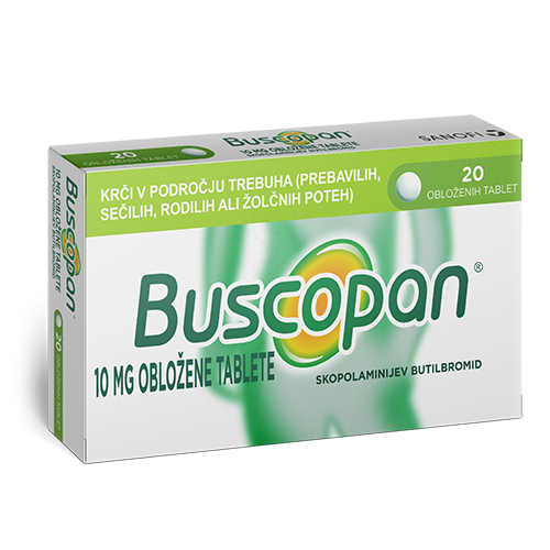 Buscopan 10 mg, obložene tablete (20 tablet)