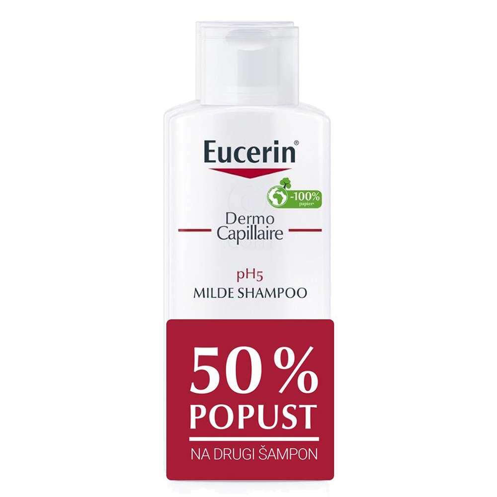 Eucerin DermoCapillaire pH5, šampon (2 x 250 ml)